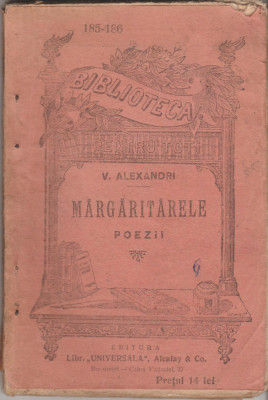 Vasile Alecsandri - Margaritarele (Alcalay) foto