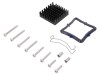 Radiator Extrudat Negru cu Aripioare 31x31x9.5mm