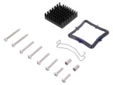Radiator Extrudat Negru cu Aripioare 31x31x9.5mm