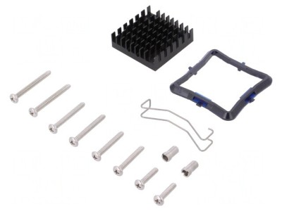 Radiator Extrudat Negru cu Aripioare 31x31x9.5mm foto