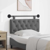 vidaXL Cap de pat suspendat Gri &icirc;nchis 110 x 55 x 7 cm țesătură 42032069