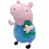 Jucarie din plus George cu dinozaur, Peppa Pig, 18 cm, Play By Play