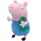 Jucarie din plus George cu dinozaur, Peppa Pig, 18 cm