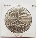 Cumpara ieftin 1864 Insula Man 1 crown 1989 Elizabeth II (Royal Visit) km 273, Europa