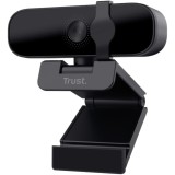 Camera web Trust Tanor 1080p Full HD, 1920x1080, Negru