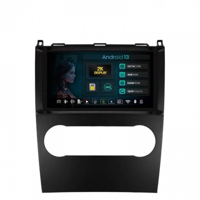 Navigatie 2K Mercedes Benz A B Class (2004-2011) 4GB RAM Android 13 Octacore Slot Sim 4G DSP GPS Wi-FI Carplay Android Auto USB Bluetooth Waze Touchsc foto