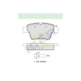 Set placute frana Icer 181729701, parte montare : Punte Spate