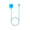 Adaptor incarcator USB pentru Fitbit Blaze-Culoare Albastru