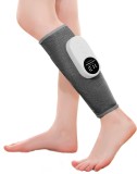 Cumpara ieftin Aparat masaj picior, cu incalzire si compresie, reglabil, relaxeaza muschii gambei, cu acumulator, gri, OBRALIX&reg;