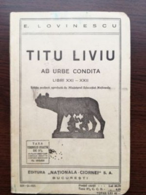 Titu Liviu ab urbe condita foto