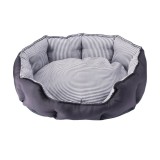 Cumpara ieftin Culcus animale textil gri alb 56 x 47 x 19 cm