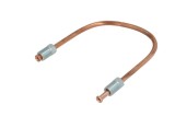 Conducta frana cupru cu niplu diametru 4,75 mm, filet exterior plin, Grosime perete 0,9 mm, filet M10x1/M10x1, lungime 250 mm