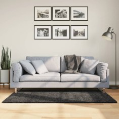 vidaXL Covor pufos &quot;PAMPLONA&quot; cu fire &icirc;nalte antracit modern 80x150 cm
