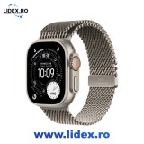 Apple Watch Ultra 3, GPS + Cellular, Carcasa Natural Titanium 49mm, Natural Titanium Milanese Loop - Large