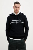 Armani Exchange pulover de bumbac barbati, culoarea albastru marin, light, cu guler, XM000180 AF11960