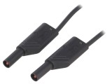 Cablu de măsurare 1m, 16A, izolat, mufă banană 4mm