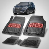 Cumpara ieftin Covorase Auto Hyundai Grand Santa Fe (2016&ndash;2018) - Cauciuc Tip Tavita-Red