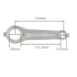 Biela cap compresor de aer aluminiu - 14.5x30x124mm CH137