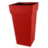 Ghiveci inalt rosu mat 43,3x43,3x80 cm TOSCANA XXL