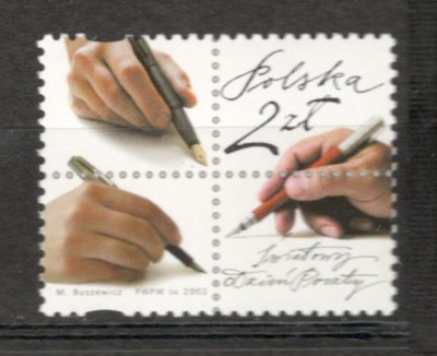 Polonia.2002 Ziua mondiala a Postei MP.414 foto