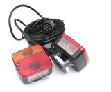 Set lumini spate auto magnetice remorca sau platforma, 12V, 7,5m cablu