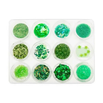 Kit nail art , 12 bucăți &amp;ndash; verde foto