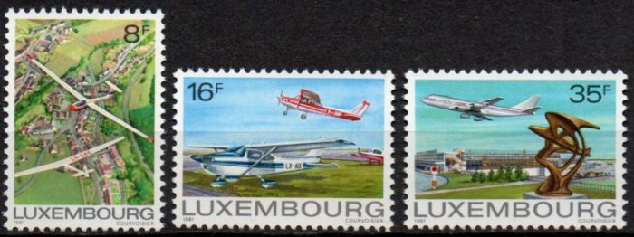 LUXEMBURG 1981, Aviatie, MNH, serie neuzata