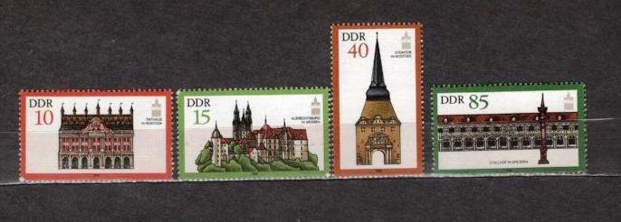 GERMANIA (DDR) 1984 - CLADIRI. CASTELE. SERIE NESTAMPILATA, SA23