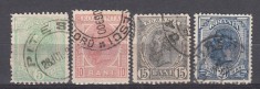 ROMANIA 1898 LP 52 CAROL SPIC DE GRAU CULORI SCHIMBATE UPU FILIGRAN PR STAMPILAT