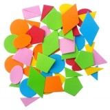 Abtibilduri - forme geometrice, 8g, buretat, Colorarte, 3361