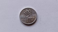 Turcia -5 Kurus 1975 foto