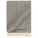 Cumpara ieftin Pătură decorativă, antracit, 125 x 150 cm, bumbac
