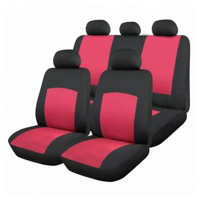 Set Huse Scaune Auto pentru Toyota Aygo - RoGroup Oxford Rosu, 9 piese foto