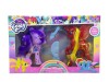 Set 2 Ponei Luminosi My Little Pony cu Accesorii, Coama Lunga, Lumini Jucause, Figurine Colorate, 3+
