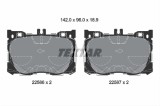 Set placute frana TEXTAR 2258601