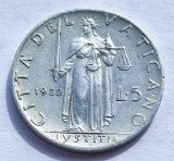 259. Moneda Vatican 5 lire 1952 (AN) (Al 260-lea Papa Pius al XII-lea), Europa