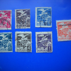 HOPCT LOT NR 359 TIMBRU OFICIAL -1930-7 TIMBRE VECHI-STAMPILAT RO