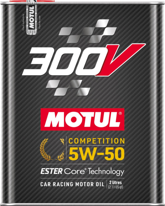Ulei Motor Motul 300V Competition Ester Core&reg; Technology 5W-50 2L 110859