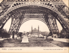 Litografie Le Trocadero vu sous la Tour Eiffel foto
