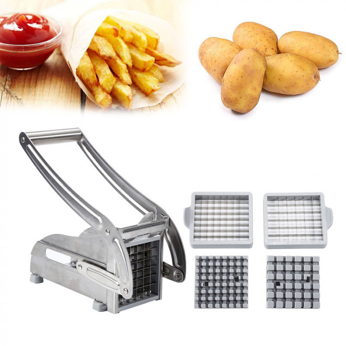 Feliator de cartofi pai Potato chipper inox