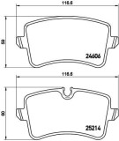 BREMBO P 85 118 PRIME LINE set placute frana,frana disc