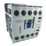 Contactor mini 9A cu 3 poli alimentare bobina 400V AC + 1 contact NO, Omu System