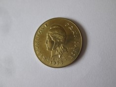 Rara! 5 Francs 1979 UNC Insulele Noile Hebride(Oceania)-Repub.Vanuatu din 1980 foto