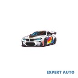 Sticker Auto kwmobile Abstract, 200x45cm, PVC Autocolant, Alb/Negru/Gri/Rosu, Rezistent Zgarieturi, Abtibild Masina