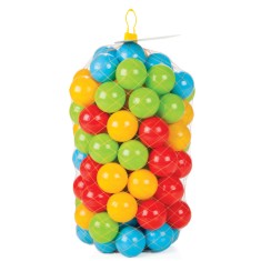 Bile colorate copii, 50 bucati set 6 cm, pentru loc de joaca foto