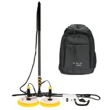 Sistem de curatat panouri fotovoltaice cu 2 perii si maner de pana la 5.5 m