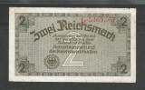 GERMANIA NAZISTA 2 MARCI REICHSMARK 1940 [25] P- 137a , 7 cifre , Litera G