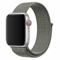 Curea din material textil, nylon Edman pentru Apple Watch 1/2/3/4/5/6/7/8/9/SE/Utra, 42/44/45/49 mm, Gri