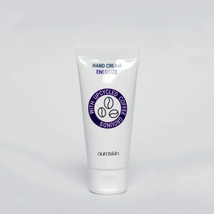 AuraSkin Crema de maini - Energize, cu boabe de cafea transformate, pentru toate tipurile de piele, 30 ml
