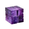 Jucarie interactiva antistres cu miscari infinite, cub magic, 3 ani, 4x4x4cm, violet, Flippy